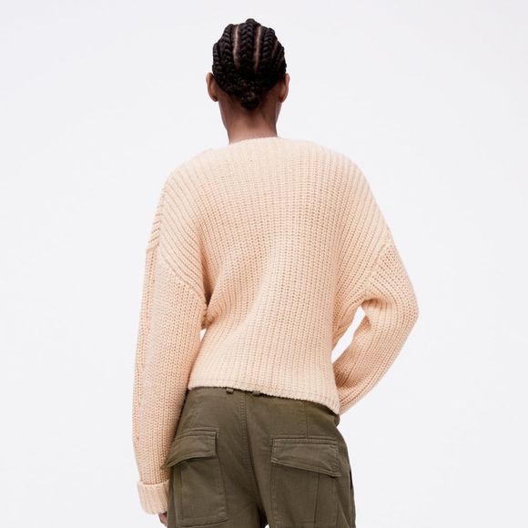 ZARA TIED WRAP CARDIGAN - Picture 5 of 9